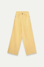Yellow wide leg trousers COMPANIA FANTASTICA SS26 - Image 2