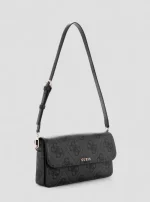 Black logo sadie flap shoulder bag GUESS SS26 - Image 2