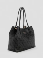 Black logo victtoria 2-in-1 tote bag GUESS SS26 - Image 3