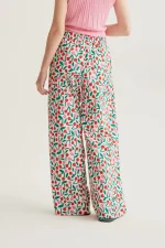 Παντελόνι από 100% βαμβάκι με μπορντό τύπωμα COMPANIA FANTASTICA SS26 - Image 3