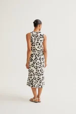 Dalmatian print midi dress COMPANIA FANTASTICA SS26 - Image 3