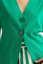 Green polka dot cardigan COMPANIA FANTASTICA SS26 - Image 3