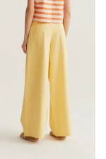 Yellow wide leg trousers COMPANIA FANTASTICA SS26 - Image 3