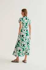 Μακρύ φόρεμα με τύπωμα Hosta COMPANIA FANTASTICA SS26 - Image 3