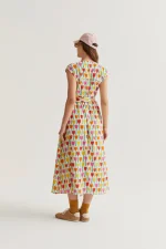 Tulip Print Long Dress COMPANIA FANTASTICA SS26 - Image 3