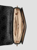 Black logo sadie flap shoulder bag GUESS SS26 - Image 3