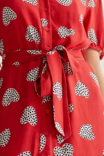 Φόρεμα μίντι με κόκκινο print Harmony COMPANIA FANTASTICA SS26 - Image 4