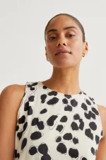 Dalmatian print midi dress COMPANIA FANTASTICA SS26 - Image 4