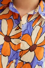 Marigold print shirt COMPANIA FANTASTICA SS26 - Image 4