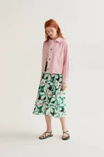 Hosta print midi skirt COMPANIA FANTASTICA SS26 - Image 4