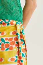 Μίντι φούστα με print εσπεριδοειδών COMPANIA FANTASTICA SS26 - Image 4