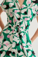 Μακρύ φόρεμα με τύπωμα Hosta COMPANIA FANTASTICA SS26 - Image 4