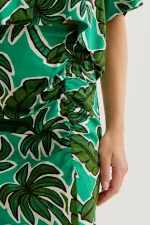 Φούστα Midi με στάμπα φοίνικα COMPANIA FANTASTICA SS26 - Image 4