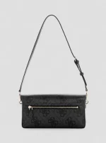 Black logo sadie flap shoulder bag GUESS SS26 - Image 4