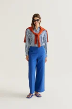 Shirt with Lavagna Blue print COMPANIA FANTASTICA SS26 - Image 5