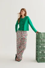 Πράσινη πλεκτή ζακέτα με μεγάλα κουμπιά COMPANIA FANTASTICA SS26 - Image 5