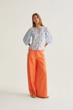 Top with embroidered hearts COMPANIA FANTASTICA SS26 - Image 5