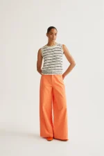 Orange wide leg trousers COMPANIA FANTASTICA SS26 - Image 5