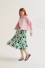 Hosta print midi skirt COMPANIA FANTASTICA SS26 - Image 5