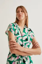 Μακρύ φόρεμα με τύπωμα Hosta COMPANIA FANTASTICA SS26 - Image 5