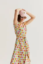 Tulip Print Long Dress COMPANIA FANTASTICA SS26 - Image 5