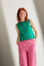 Top with Green Cherries print COMPANIA FANTASTICA SS26 - Image 6