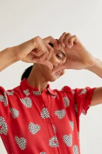 Πουκάμισο με τύπωμα Harmony Red COMPANIA FANTASTICA SS26 - Image 6