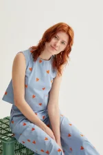 Hearts print top COMPANIA FANTASTICA SS26 - Image 6