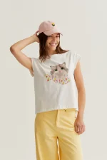 Kitten print t-shirt COMPANIA FANTASTICA SS26 - Image 6