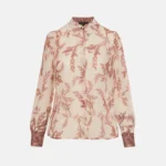 Printed shirt with contrasting cuffs LYNNE SS26