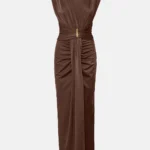 Μάξι φόρεμα με σούρες σε σατέν όψη LYNNE SS26