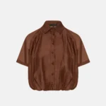 Cropped shirt with balloon hem LYNNE SS26