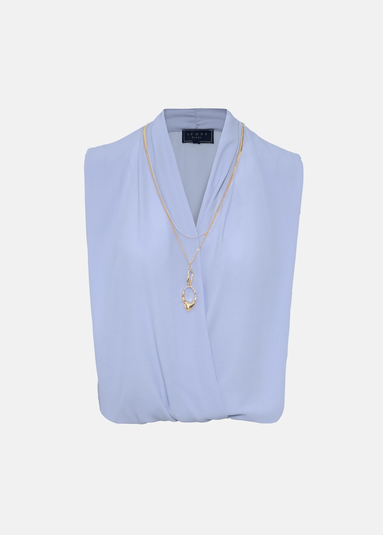 1 Sleeveless wrap blouse with necklace LYNNE SS26 - Image 1