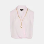 Sleeveless wrap blouse with necklace LYNNE SS26