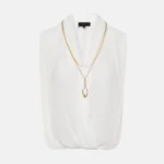 Sleeveless wrap blouse with necklace LYNNE SS26