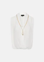 Sleeveless wrap blouse with necklace LYNNE SS26