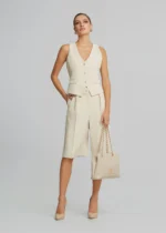 Κρεπ βερμούδα με πιέτες LYNNE SS26 - Image 2