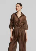 Πουκάμισο με δέσιμο και στρας LYNNE SS26 - Image 2