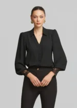 Πουκάμισο με δαντέλα στις μανσέτες LYNNE SS26 - Image 2