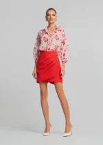 Κροπ εμπριμέ πουκάμισο με δέσιμο LYNNE SS26 - Image 2