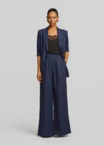 Λινό ίσιο παντελόνι με πιέτες LYNNE SS26 - Image 2