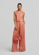 Λινό ίσιο παντελόνι με πιέτες LYNNE SS26 - Image 3