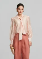 Blouse with tie LYNNE SS26 - Image 3