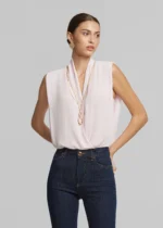 Sleeveless wrap blouse with necklace LYNNE SS26 - Image 3