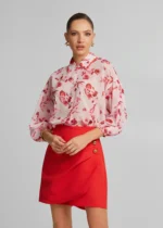 Κροπ εμπριμέ πουκάμισο με δέσιμο LYNNE SS26 - Image 3