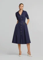 Σεμιζιέ φόρεμα από ποπλίνα LYNNE SS26 - Image 3