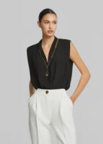 Sleeveless wrap blouse with necklace LYNNE SS26 - Image 3