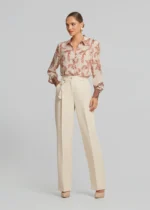 Printed shirt with contrasting cuffs LYNNE SS26 - Image 4