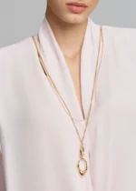 Sleeveless wrap blouse with necklace LYNNE SS26 - Image 4