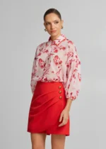 Κροπ εμπριμέ πουκάμισο με δέσιμο LYNNE SS26 - Image 4